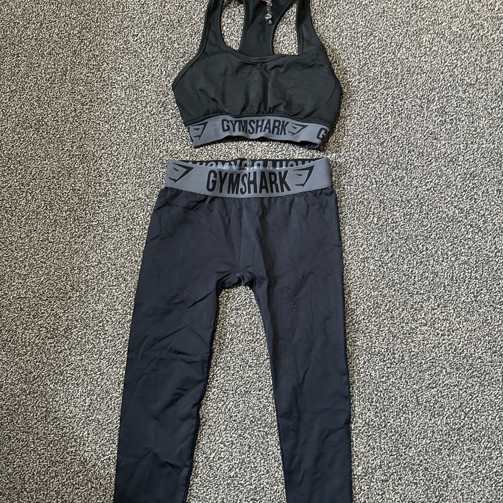 Gymshark Black Workout Set